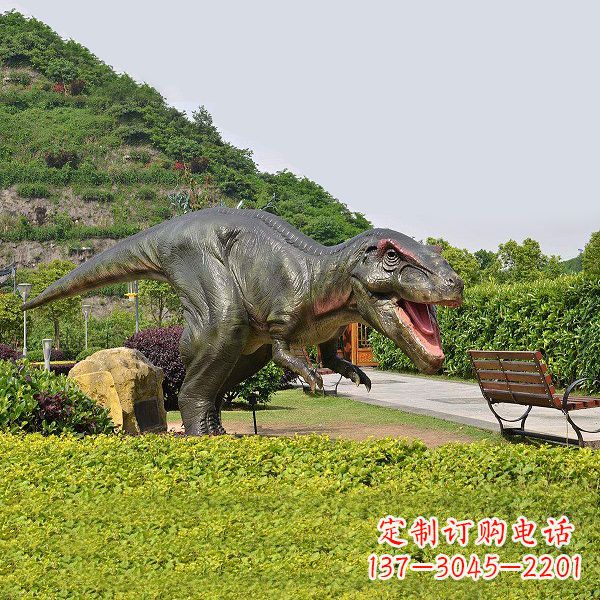 泸州精美玻璃钢制霸王龙雕塑