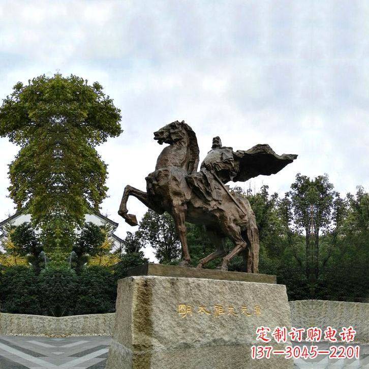 泸州华夏文明领袖朱元璋铜雕塑