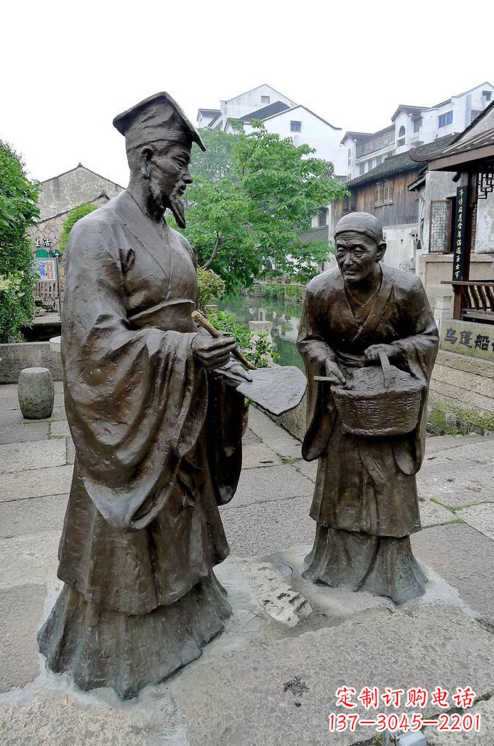 泸州经典雕塑:王羲之情景小品
