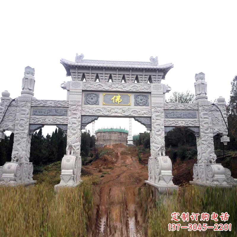泸州景区入口石牌坊雕塑,为您塑造独一无二的精美雕塑