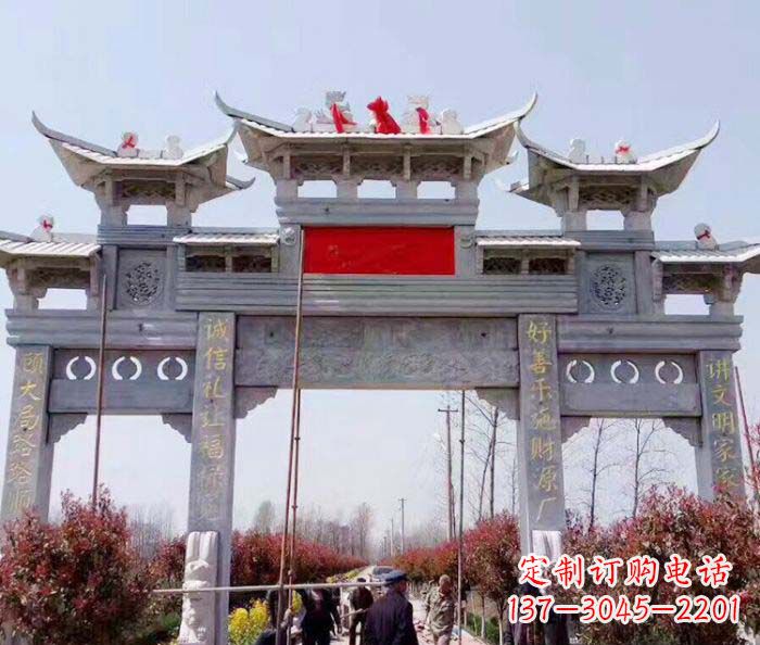 泸州传承经典,尊崇古风:牌坊石雕