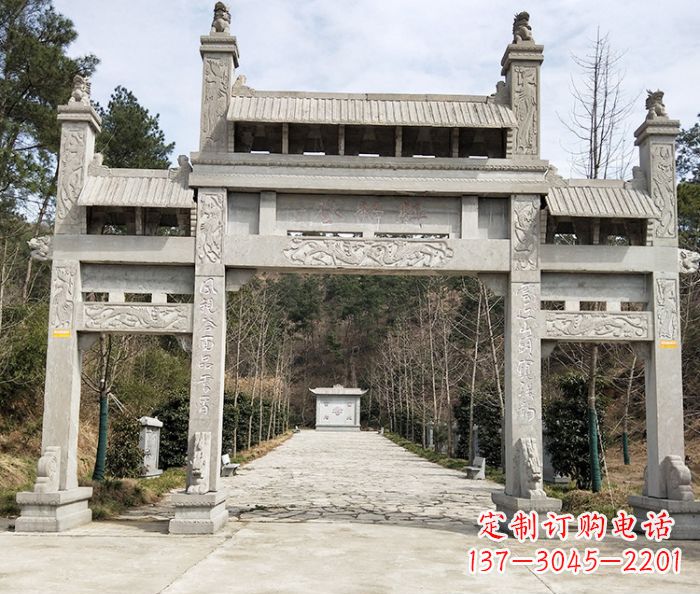 泸州中领雕塑定制牌坊石雕