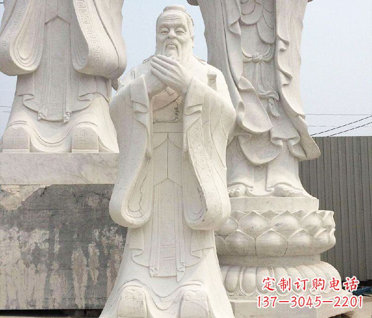 泸州领雕塑让孔子神态永驻——孔子三雕像