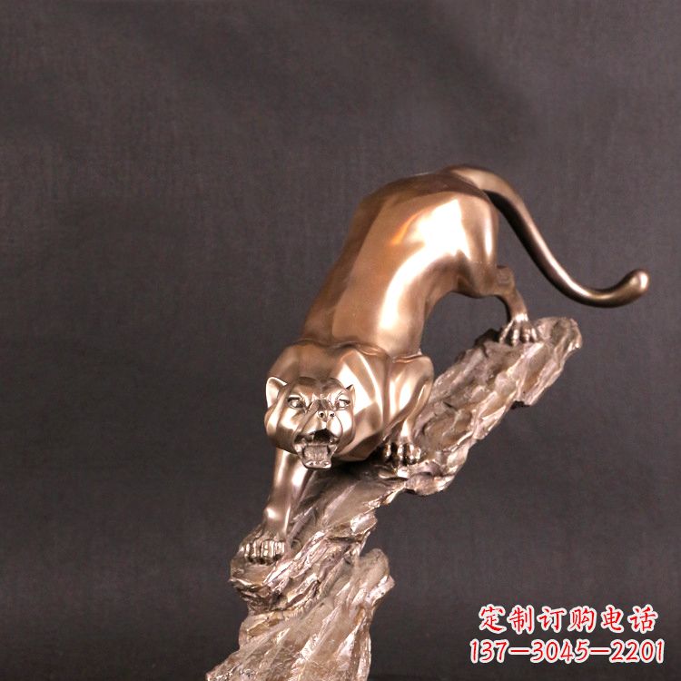 泸州猎豹玻璃钢雕塑——高级定制精美雕塑