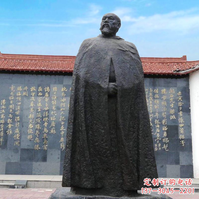 泸州精美手工雕刻林则徐铜雕像