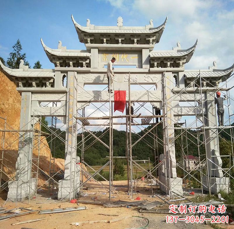 泸州临高石雕牌坊公园,让您找到最好的牌坊雕塑
