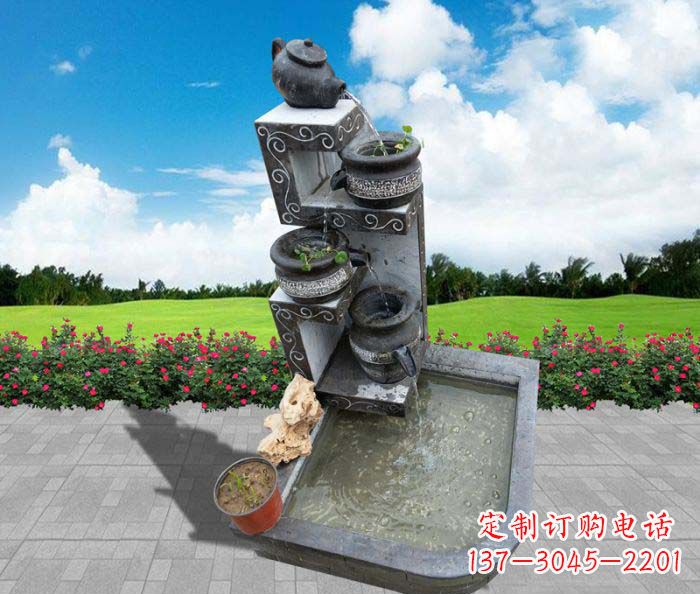泸州极具特色的水槽雕塑