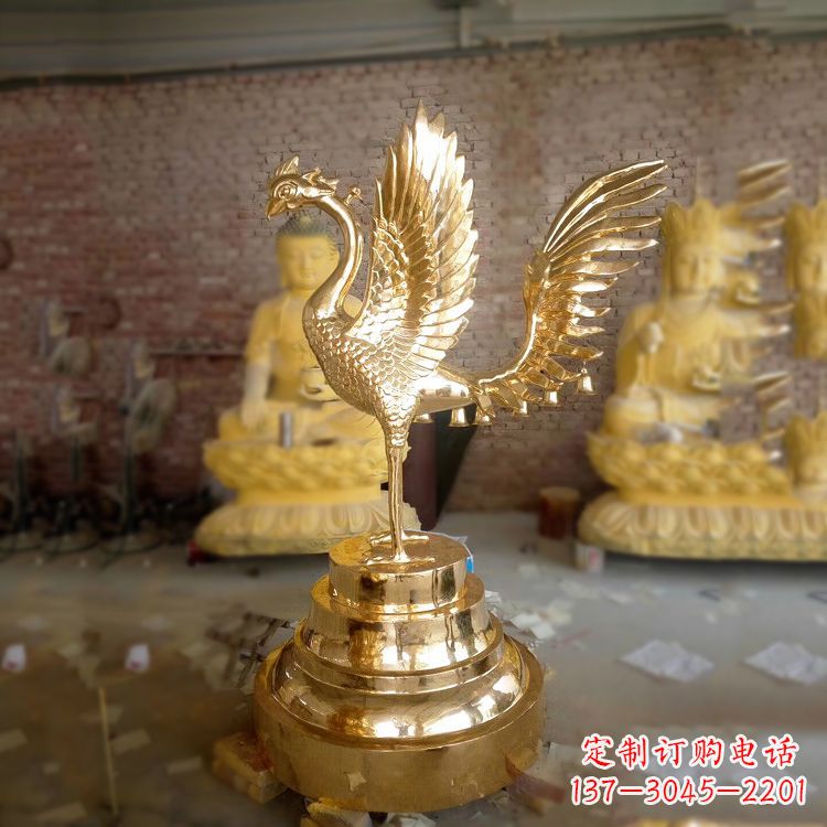 泸州丰富神秘的朱雀铜雕摆件