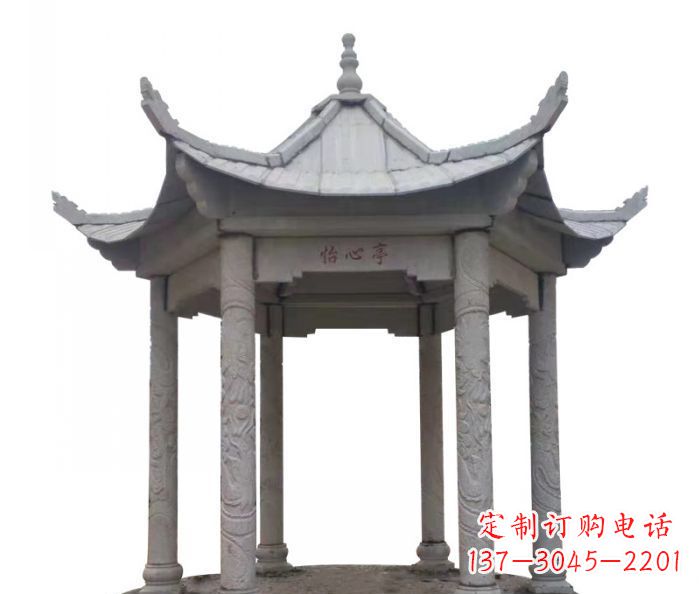 泸州精美凉亭石雕–精细雕刻制作精致的艺术品