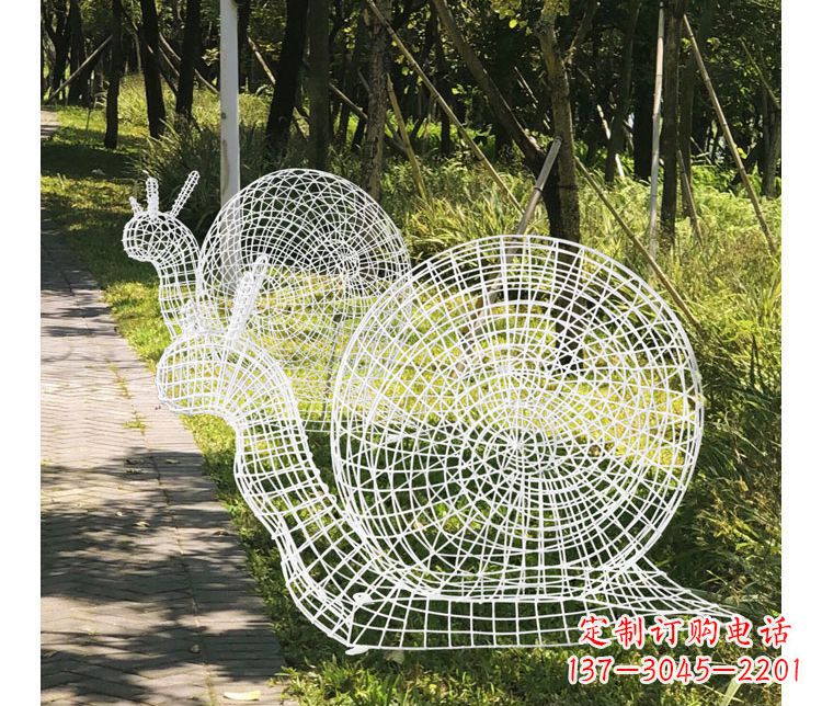 泸州精致镂空不锈钢蜗牛雕塑