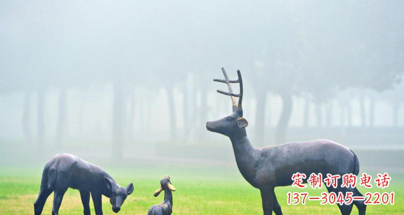 泸州鹿一家：精美绝伦的动物铜雕