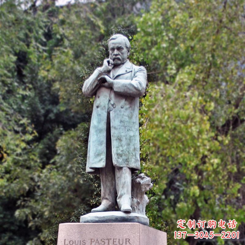 泸州领雕塑-路易斯·巴斯德站姿雕像