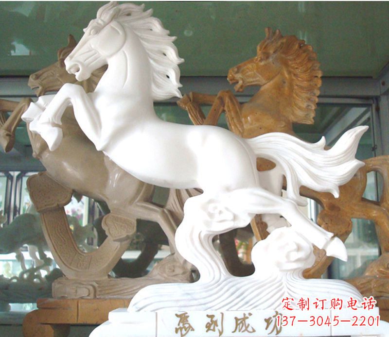 泸州精美马到成功景观石雕