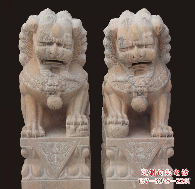 泸州传统石狮子雕塑,精美绝伦