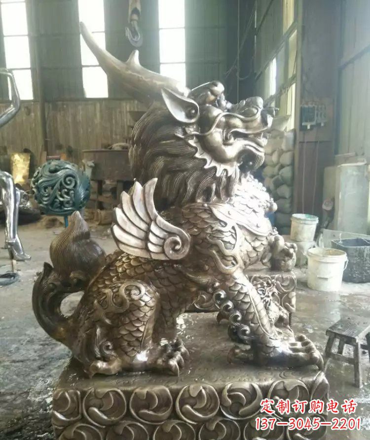 泸州精美的麒麟雕塑--专属于你的艺术装饰