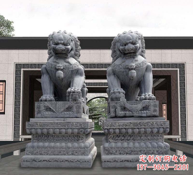 泸州青石传统狮子石雕,引领传统艺术气息