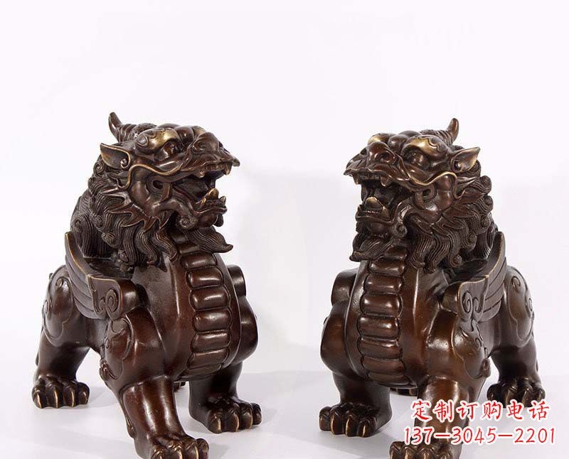 泸州弘扬中国传统文化,神兽貔貅铜雕