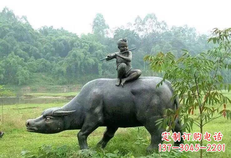 泸州艺术精美的牧童铜雕