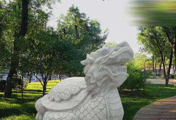 泸州中领雕塑——汉白玉龙龟石雕