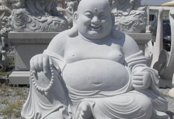 泸州精美高雅的汉白玉弥勒佛雕像