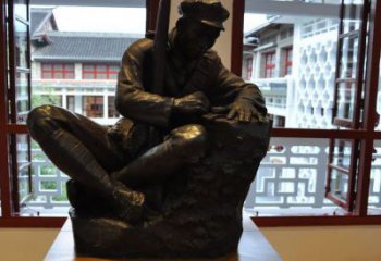 泸州铜雕红军战士纪念雕塑，烈士镌刻永恒记忆
