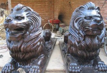 泸州汇丰狮子铜雕塑是由中领雕塑制作的一款狮子…