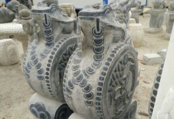 泸州古韵深远，金蟾抱鼓石仿古门墩雕塑