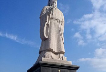 泸州精美的历史名人雕塑——王羲之砂岩石雕像