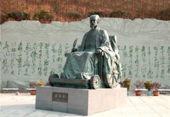 泸州享誉世界的诸葛亮铜雕景观雕塑