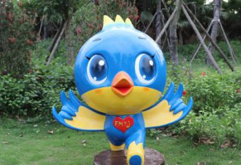 泸州蓝色梦幻，玻璃钢鸽子雕塑