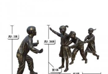 泸州中领雕塑：打造优雅老鹰捉小鸡儿童雕塑