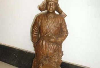 泸州纪念雷锋的精美铜雕