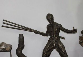 泸州海量李小龙铜雕尽显功夫之美
