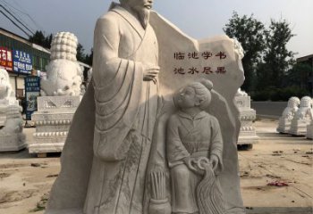 泸州传承经典，欣赏王羲之景观石雕