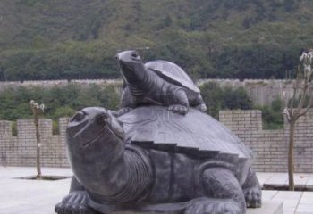 泸州中领雕塑母子乌龟公园石雕