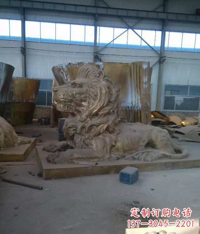 泸州中领雕塑推出的西洋狮子铜雕,是一件充满传…