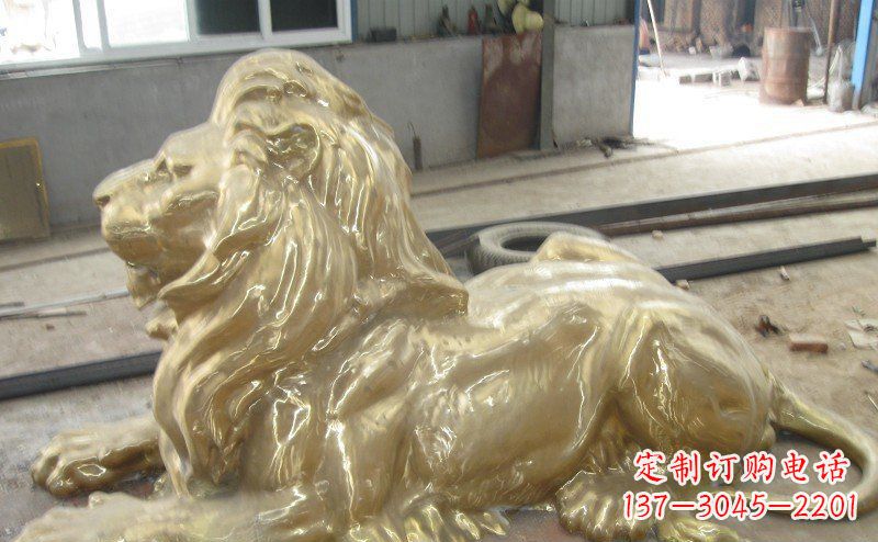 泸州高雅凝金,西洋狮子铜雕来自中领雕塑