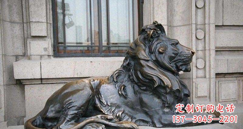 泸州心动不如行动,西洋狮子铜雕真实还原精美