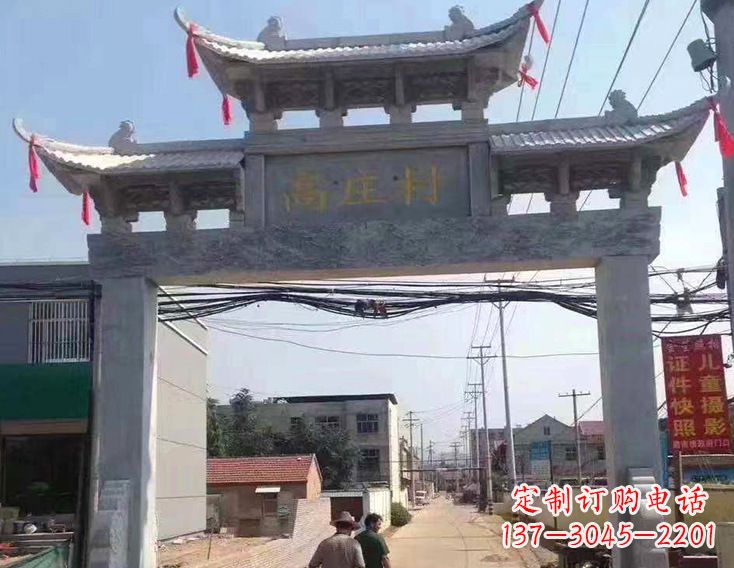 泸州牌楼石雕塑,为家庭装饰带来精致灵动