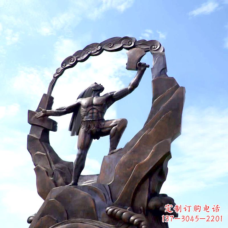 泸州传承神话,展现气势—盘古大型景观雕塑
