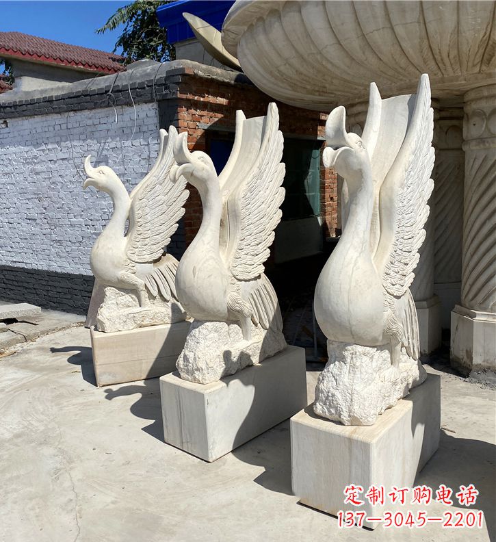 泸州金羽天鹅雕塑,给您的公园带来浪漫景致