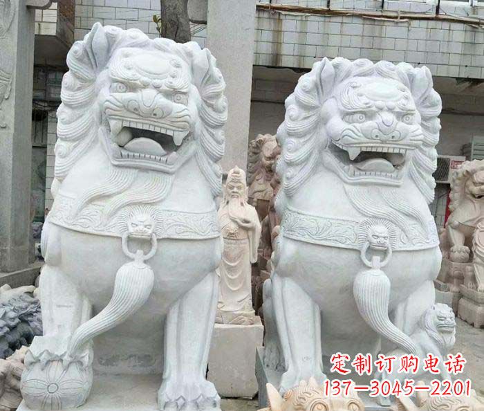 泸州精美大理石狮子雕塑
