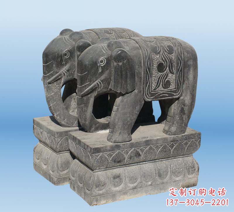 泸州仿古石雕大象,雕刻出精美之美