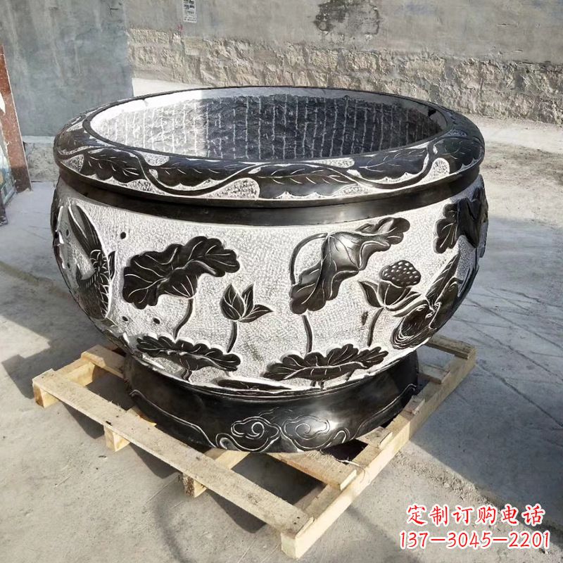 泸州欣赏古典韵味,青石仿古水缸雕塑尽显典雅
