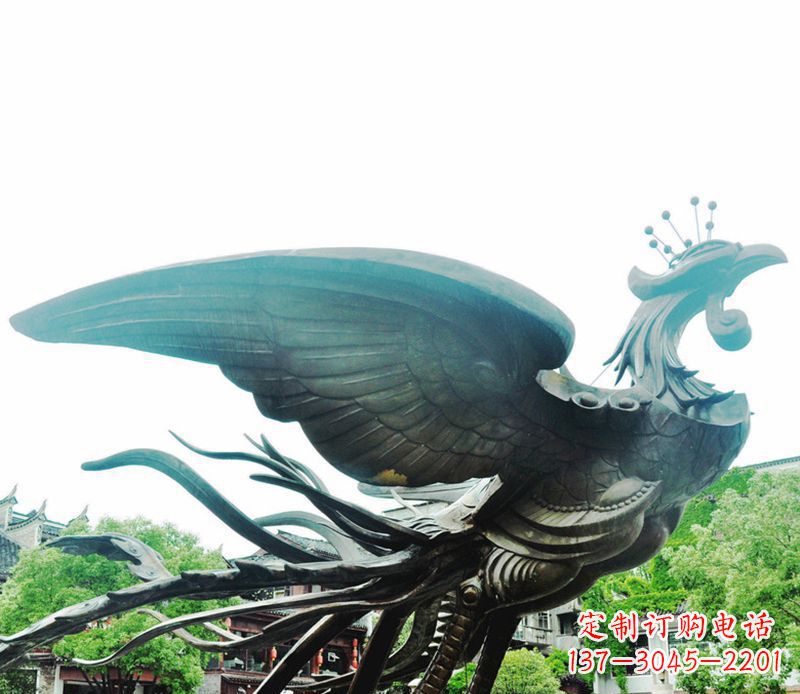 泸州青铜凤凰雕塑,传承古典魅力