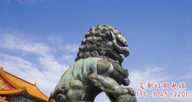 泸州青铜故宫狮子雕塑--精美绝伦