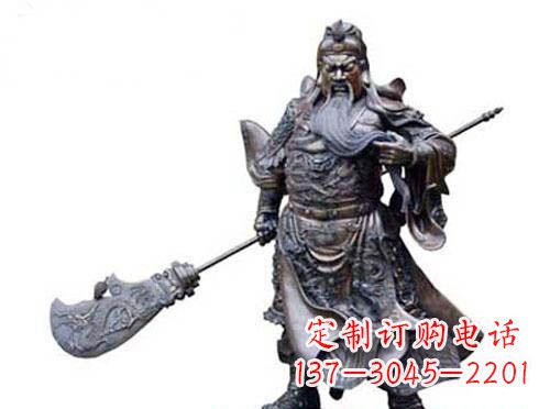 泸州关羽青铜雕塑,传承历史的精神