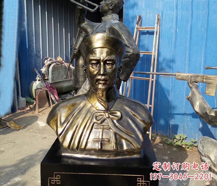 泸州经典英雄,林则徐铜雕