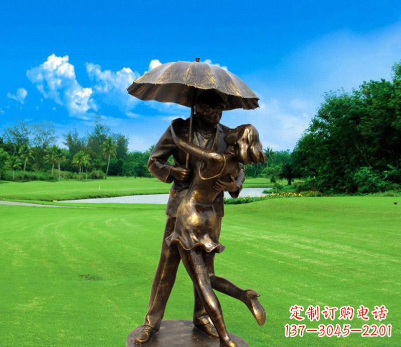 泸州中领雕塑-专业制作情侣公园景观雕塑
