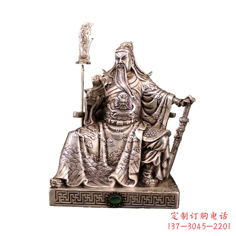 泸州体现英雄风范的关公雕塑